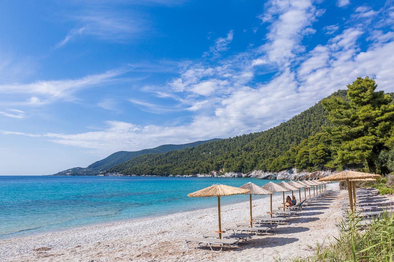 Milia Beach Apartments Paralia Milia ภายนอก รูปภาพ